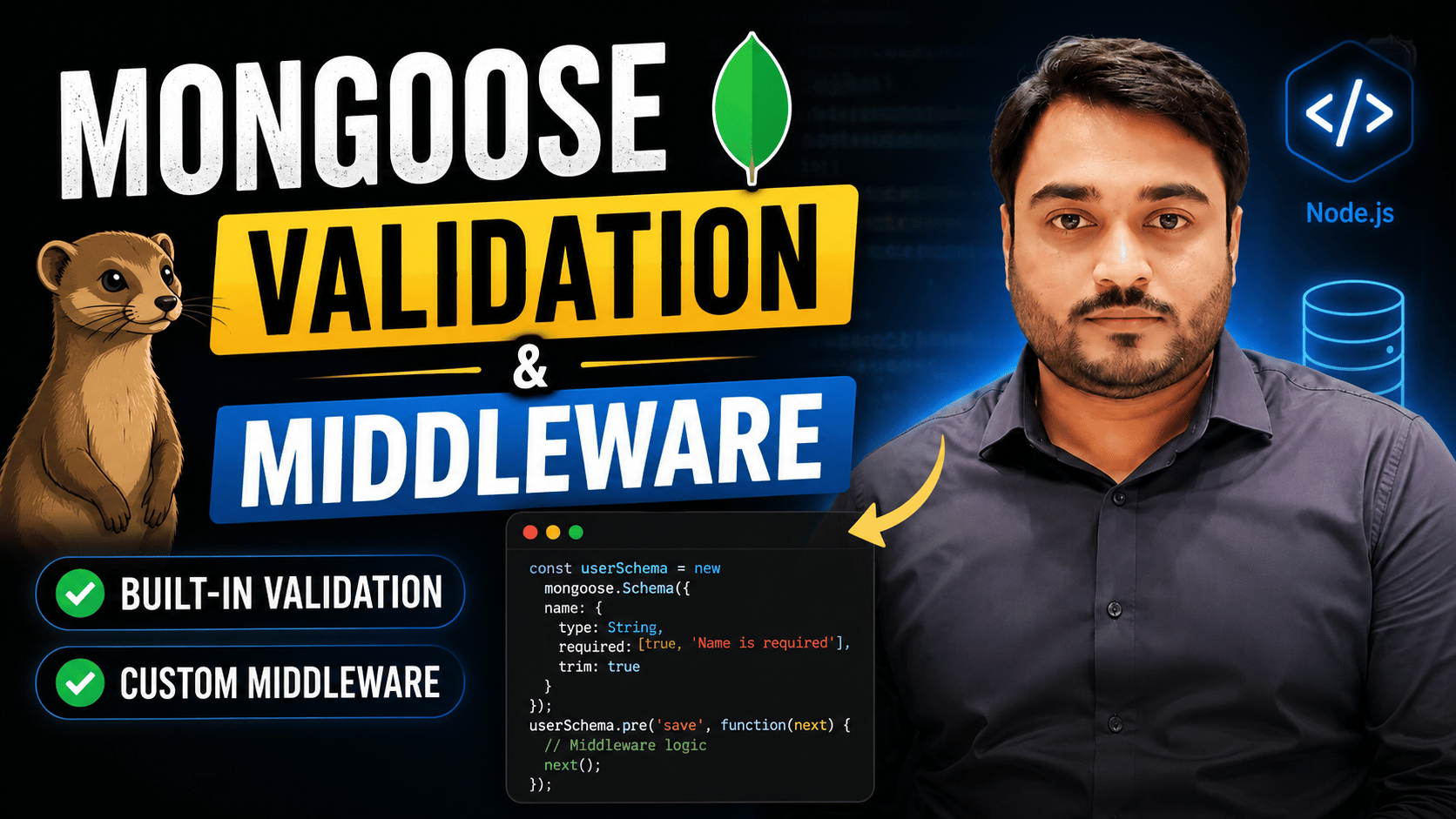 Day-29 mongoose validation and middleware