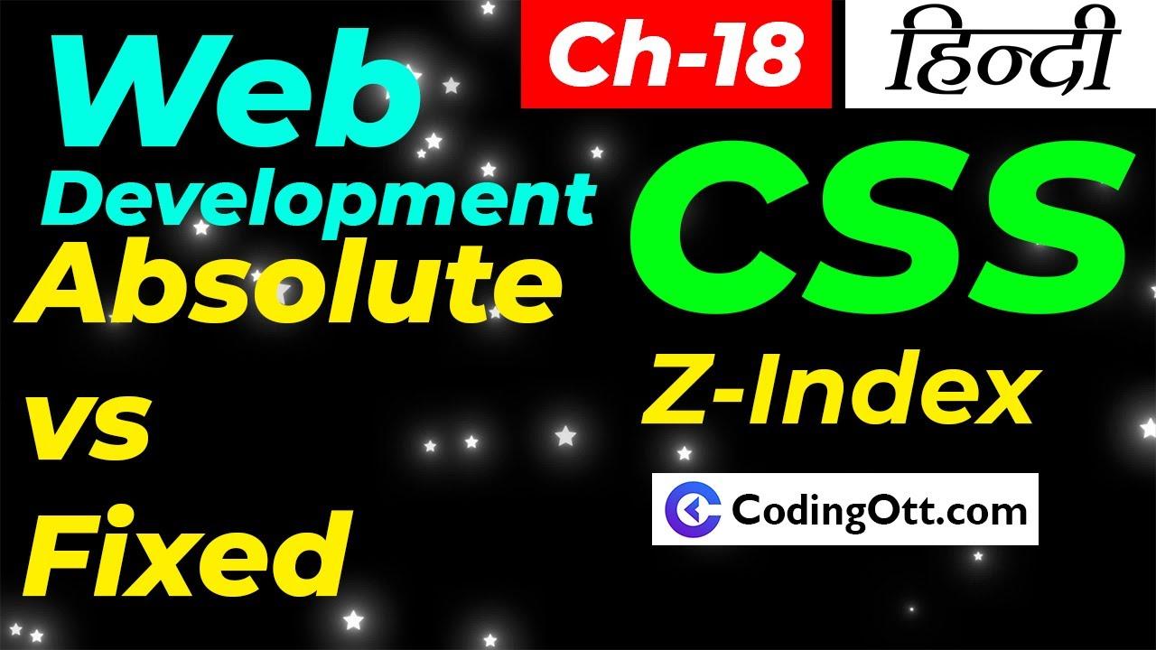 Ch-18 Z-Index Property in CSS