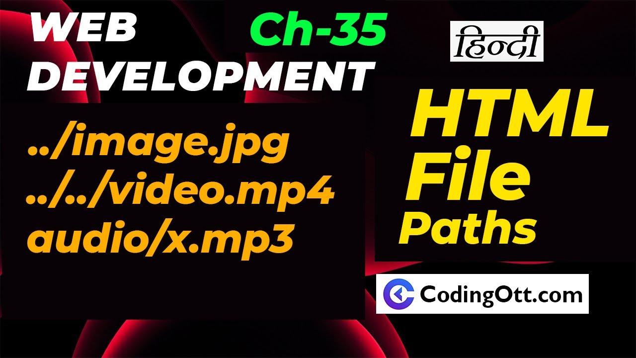 Ch-35 File paths & location in HTML