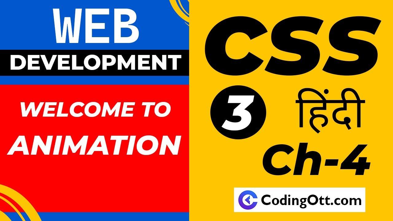 Ch-4 CSS 3 Animation & Keyframes