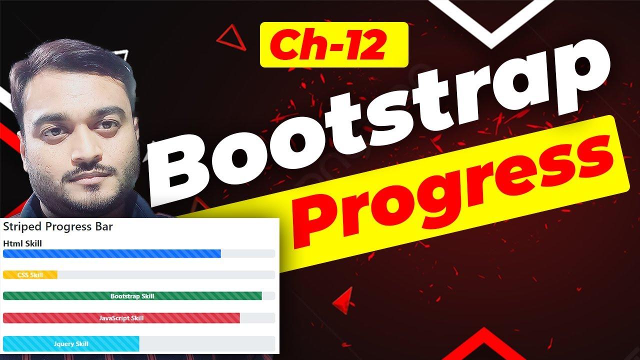 Ch-12 Progress Bar Striped Animated in Bootstrap