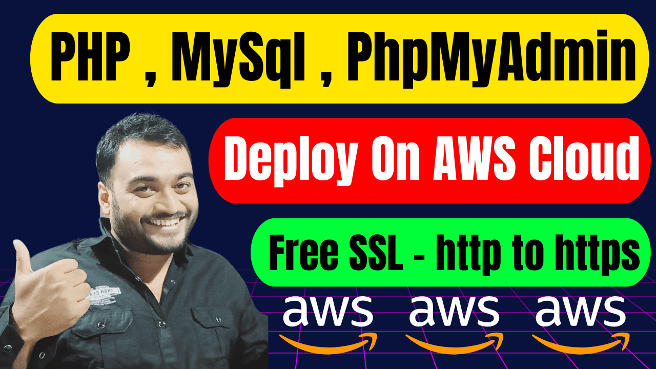 Deploy php mysql phpmyadmin website on aws cloud